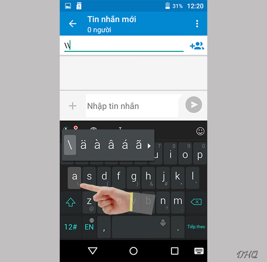 Chọn chữ cái có dấu